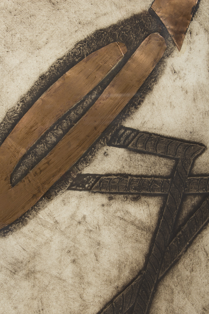 Marie Berger Limited Edition Mixed Media on Paper "Le Belle Oiseau"