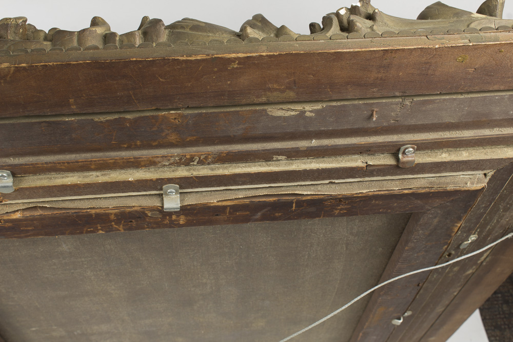 Jules Brenton Oil Painting on Canvas of an Interior Scene