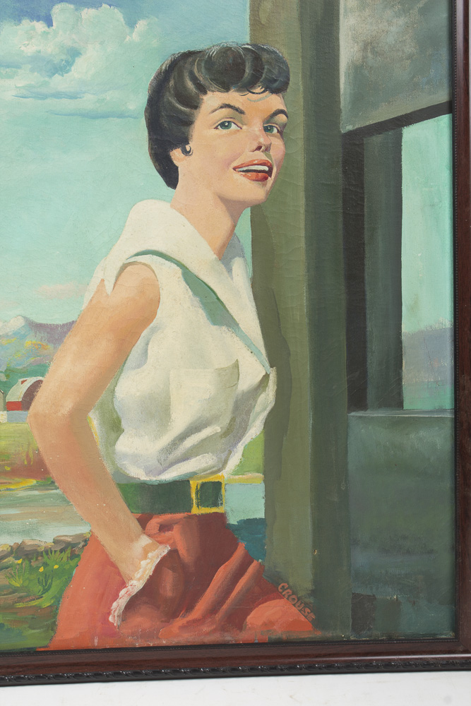 Danny Crouse Oil Painting on Canvas Portrait of a Woman