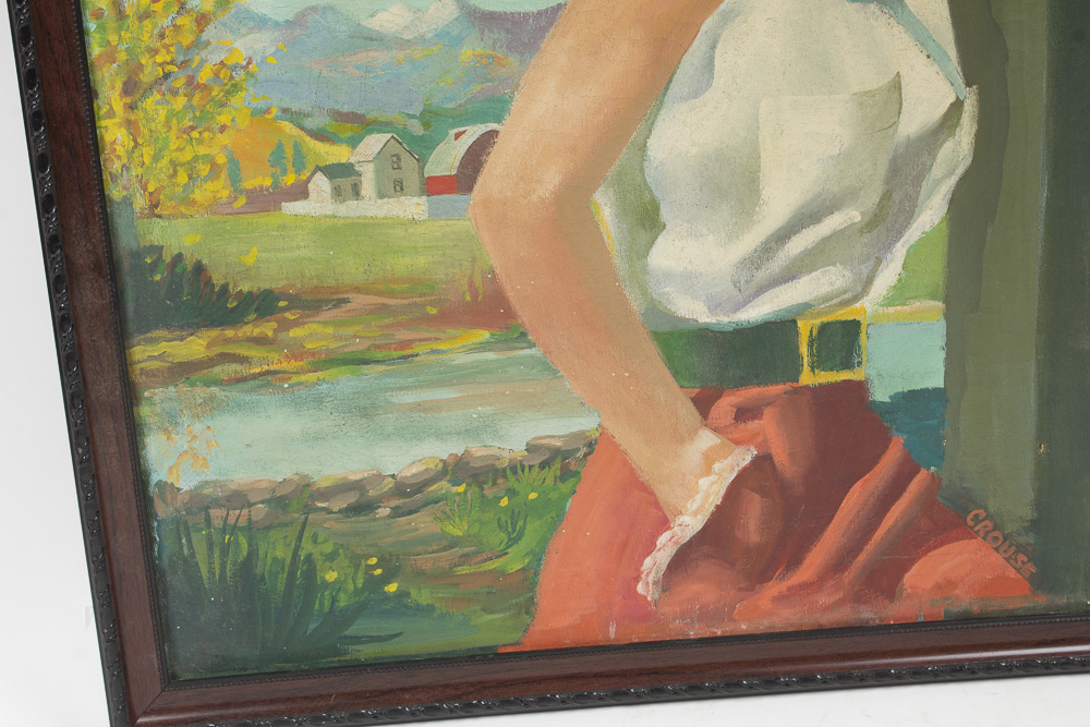 Danny Crouse Oil Painting on Canvas Portrait of a Woman