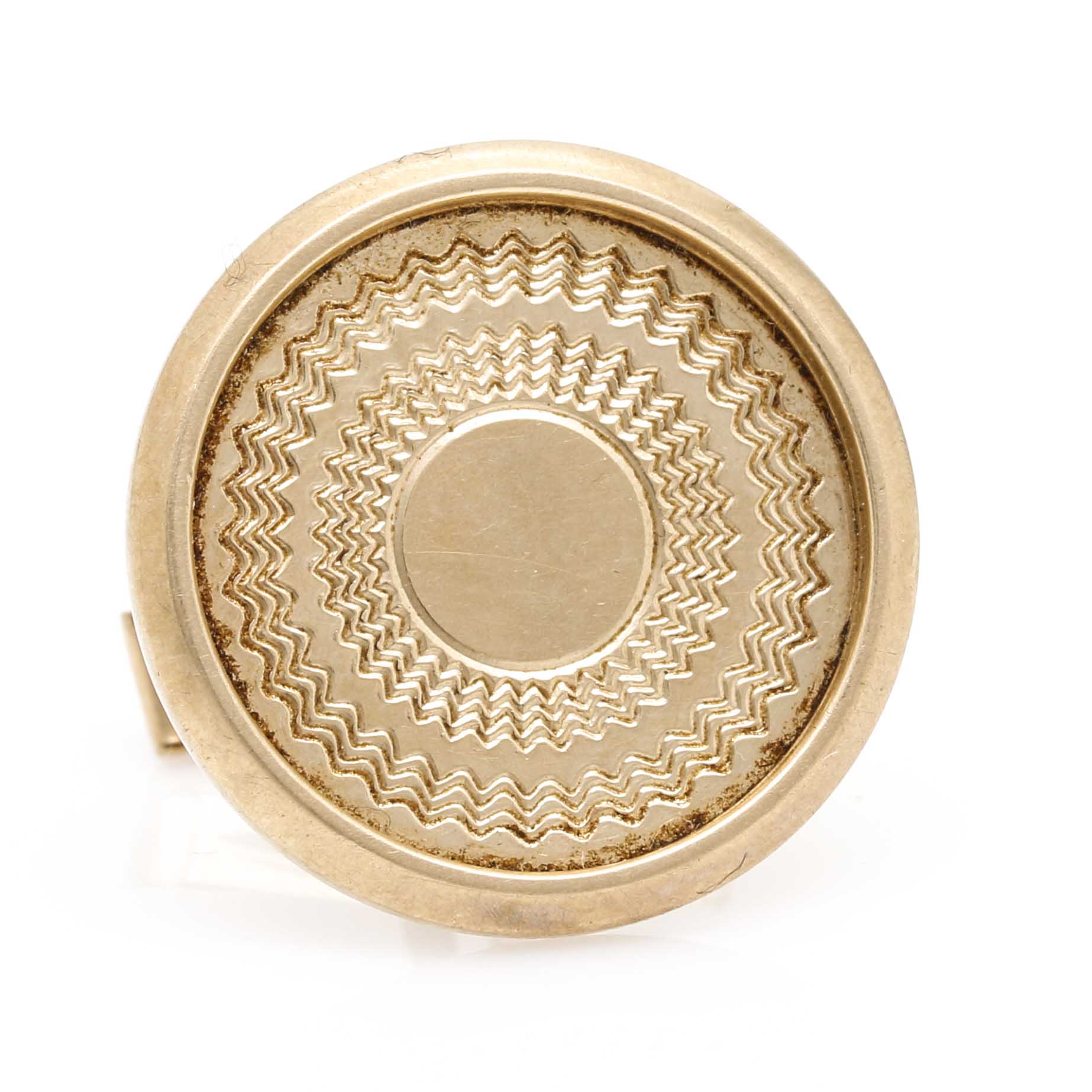 14K Yellow Gold Scrap Cufflink