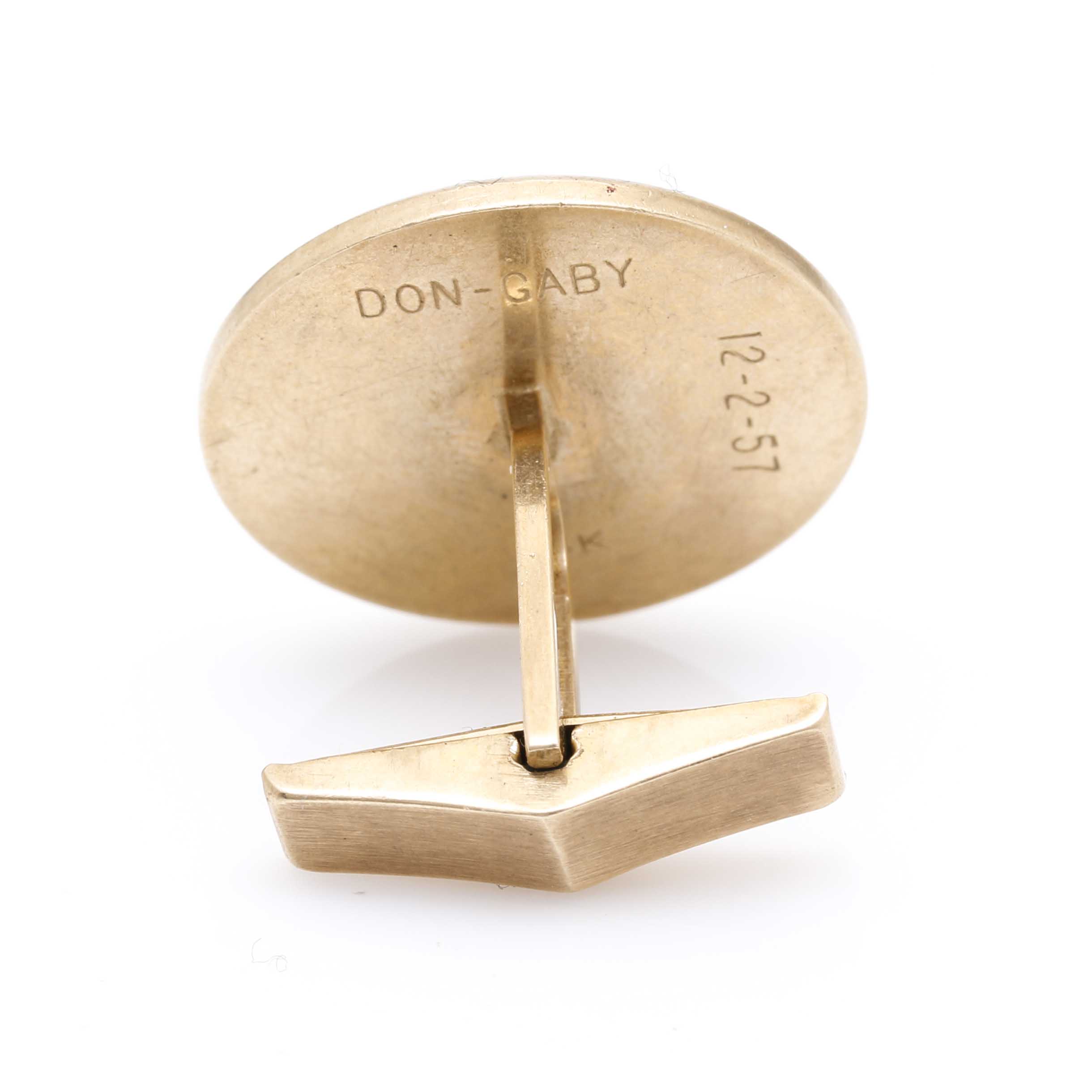 14K Yellow Gold Scrap Cufflink