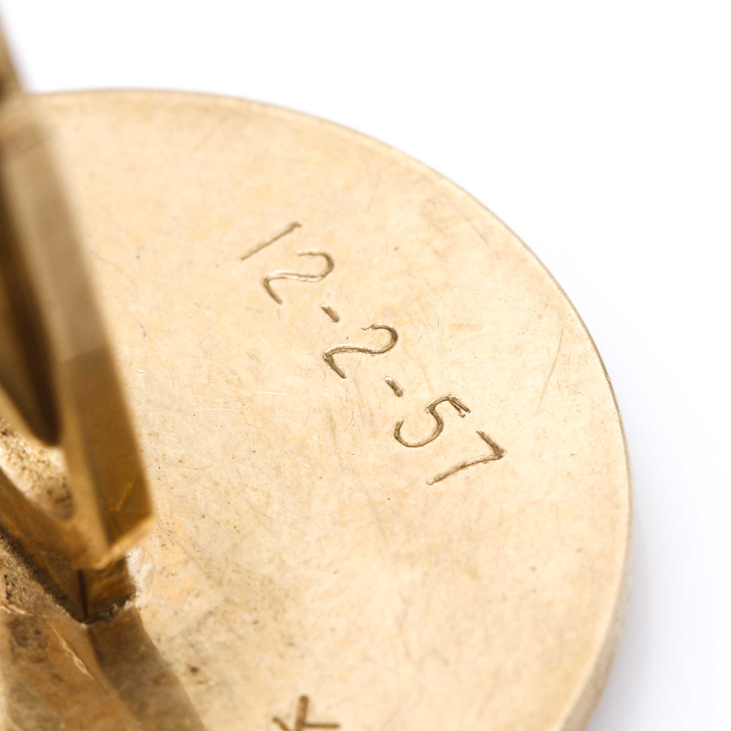 14K Yellow Gold Scrap Cufflink