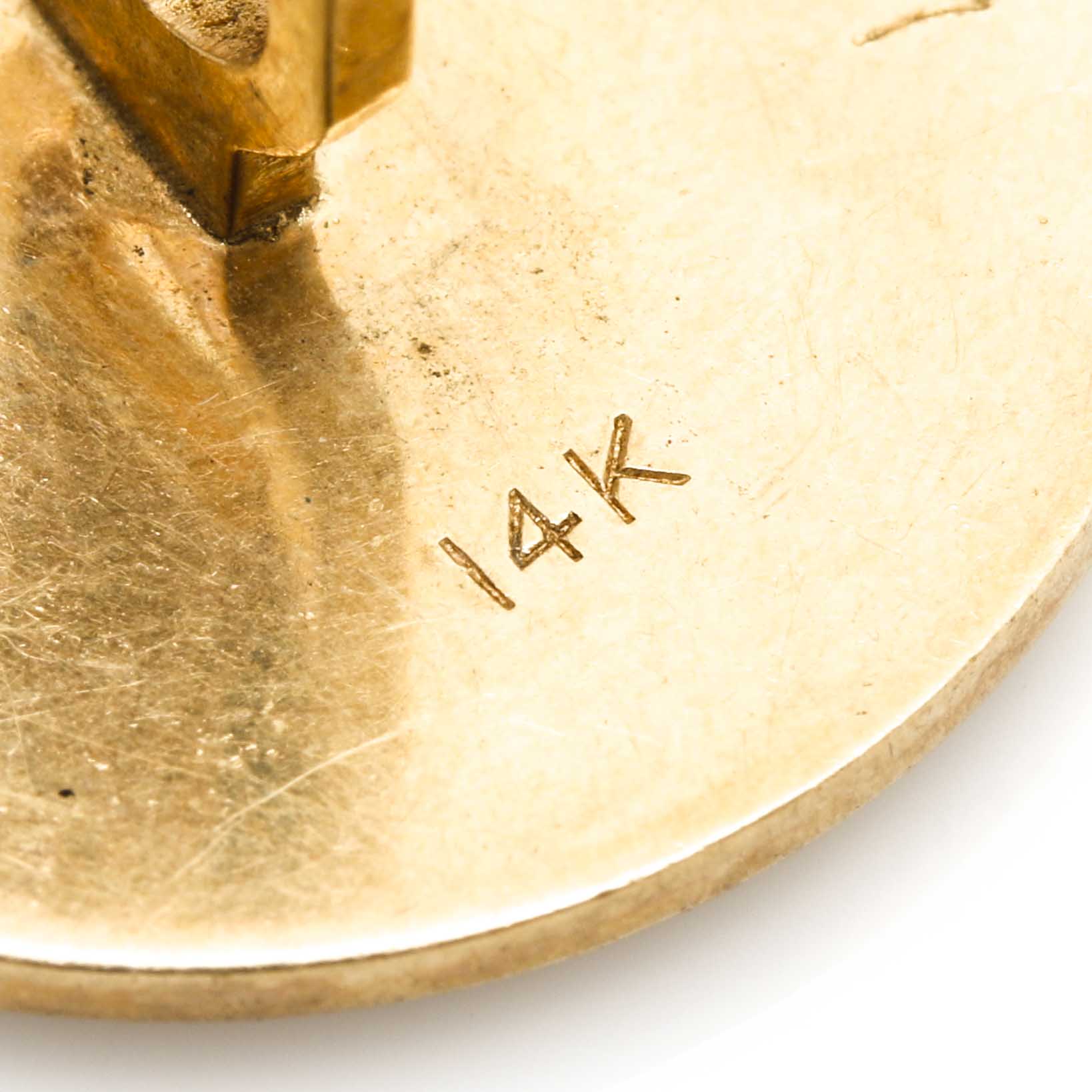 14K Yellow Gold Scrap Cufflink