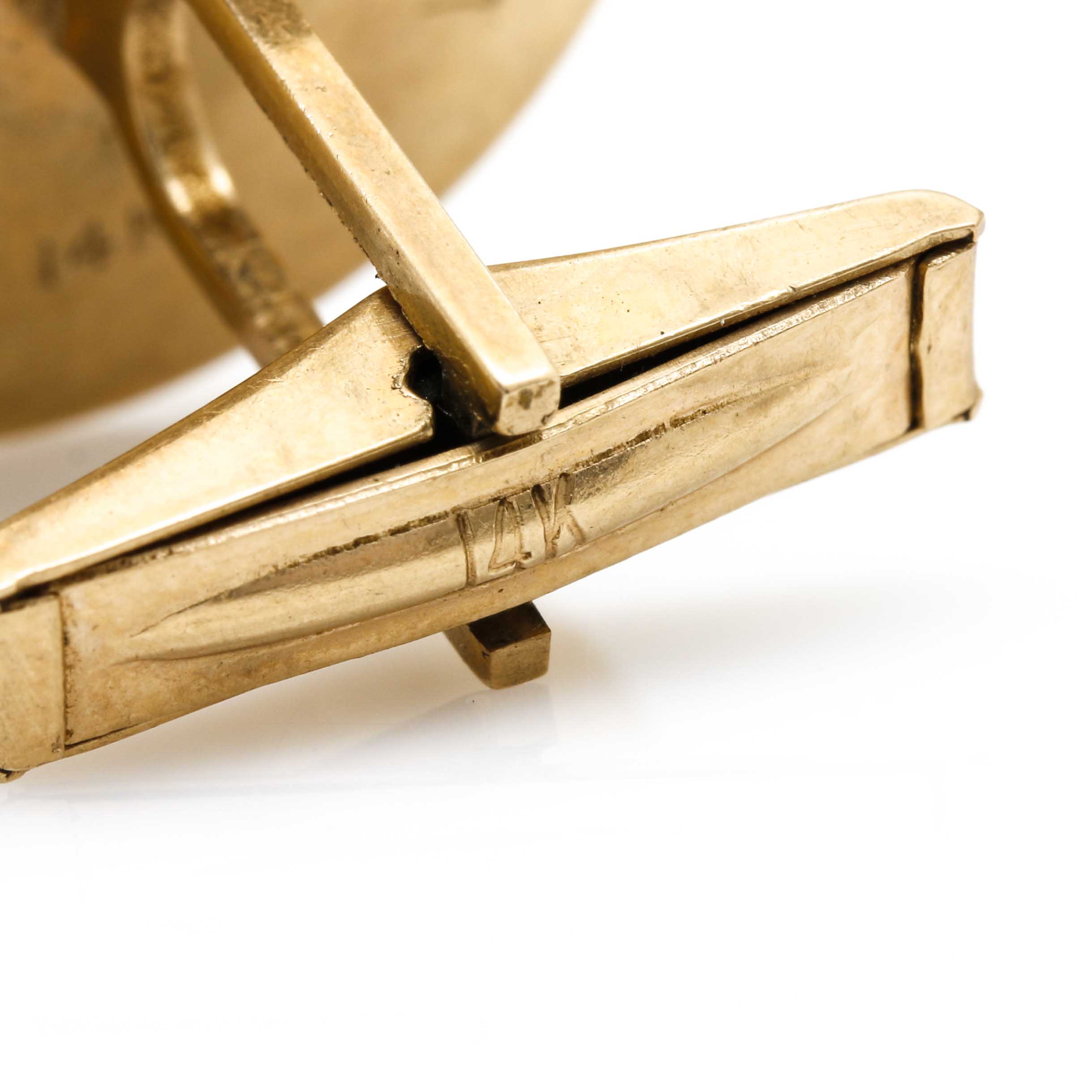 14K Yellow Gold Scrap Cufflink