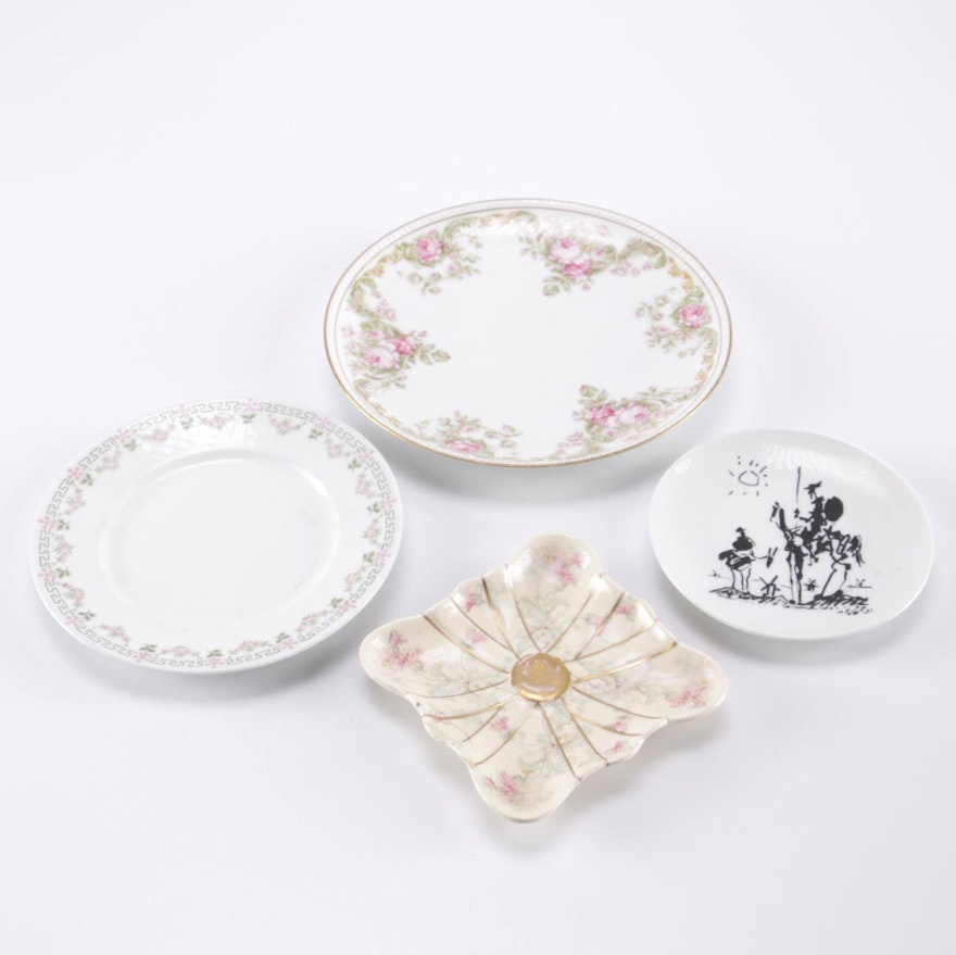 Selection of Porcelain Plates Featuring Haviland