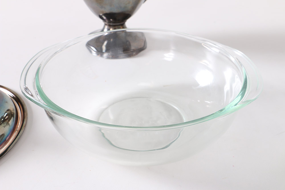 Wallace Bros Neoclassical Silver Plate Pitcher and F.B Rogers Tureen