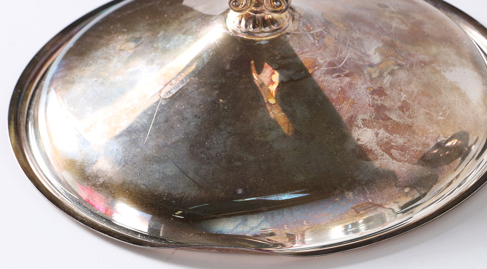 Wallace Bros Neoclassical Silver Plate Pitcher and F.B Rogers Tureen