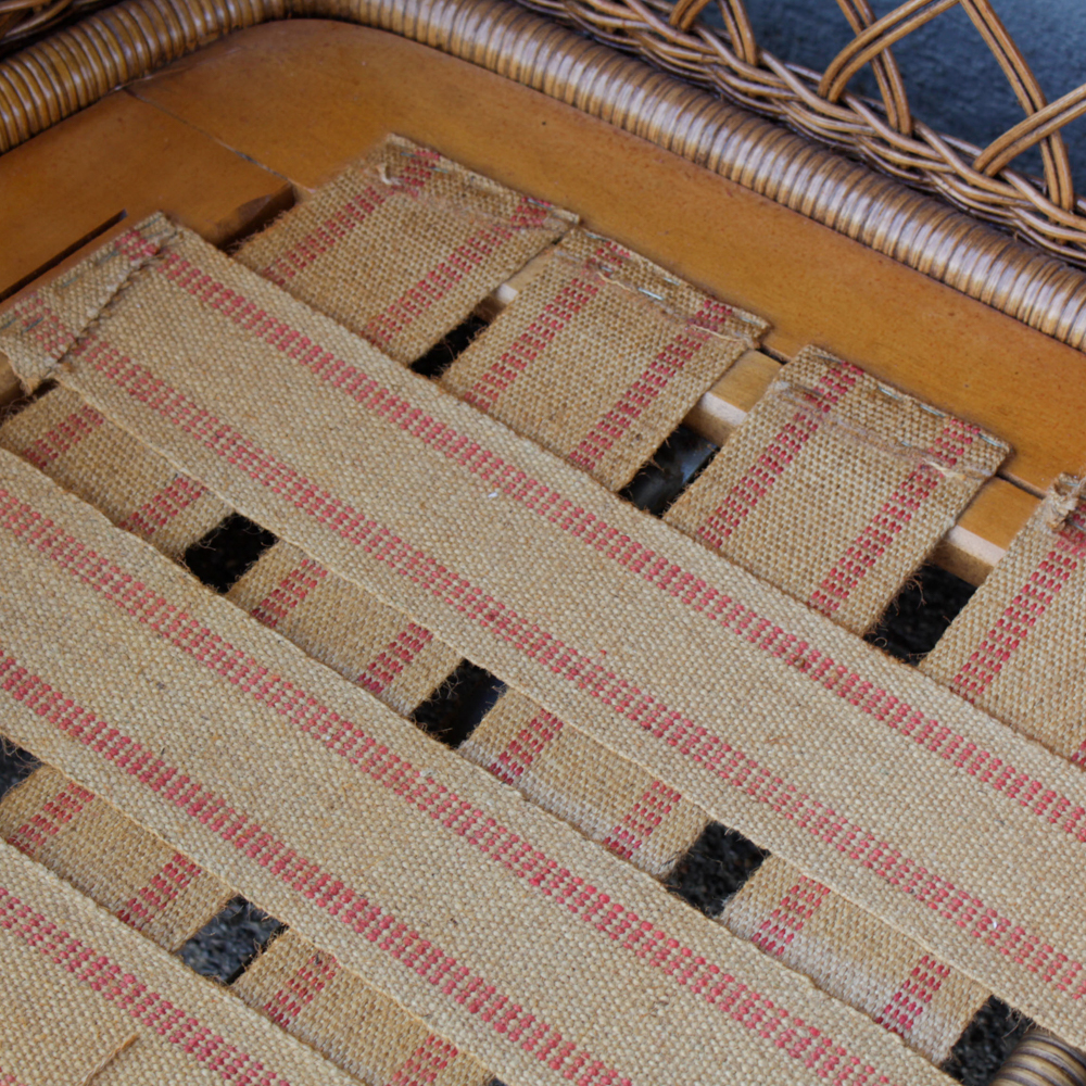 Vintage Wicker Patio Sofa by Ficks Reed