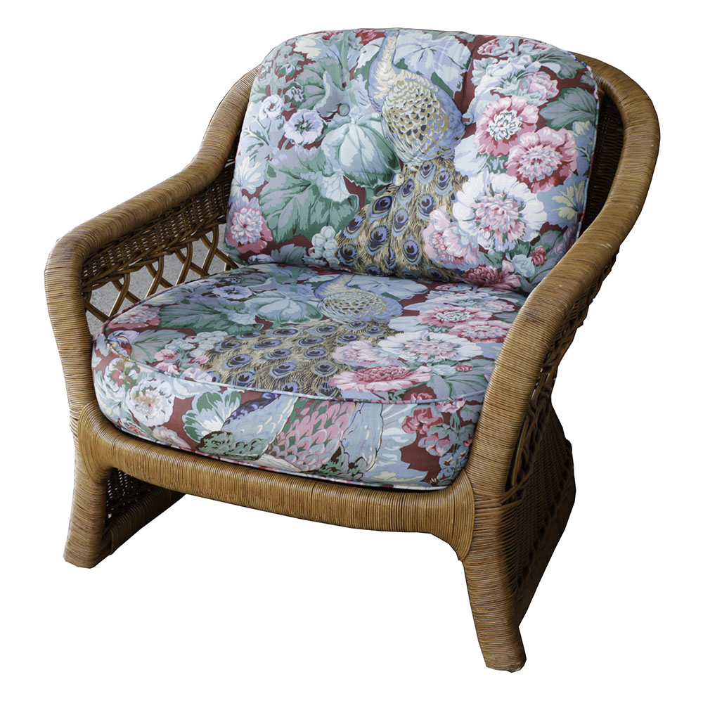 Vintage Wicker Patio Armchair by Ficks Reed