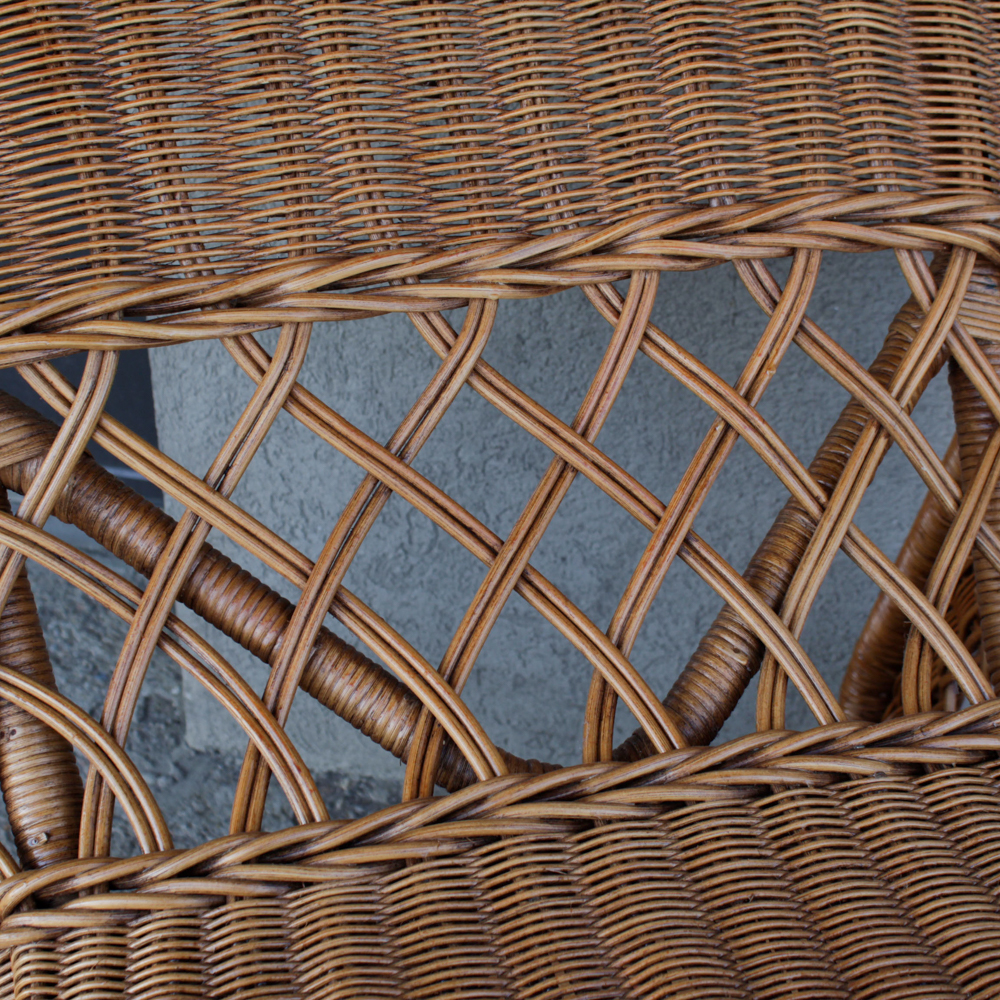 Vintage Wicker Patio Armchair by Ficks Reed