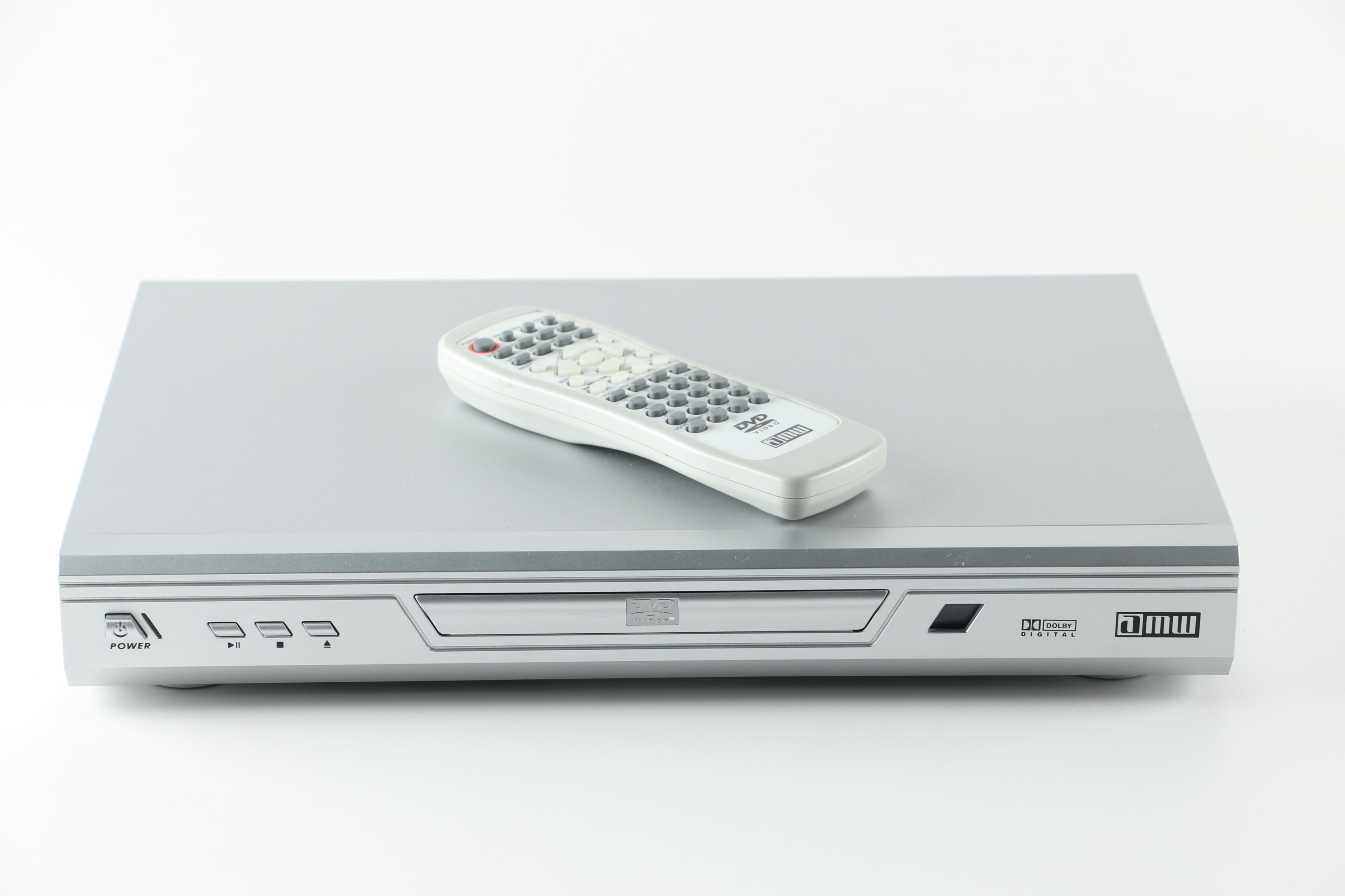 AMW DVD Player and Remote Control