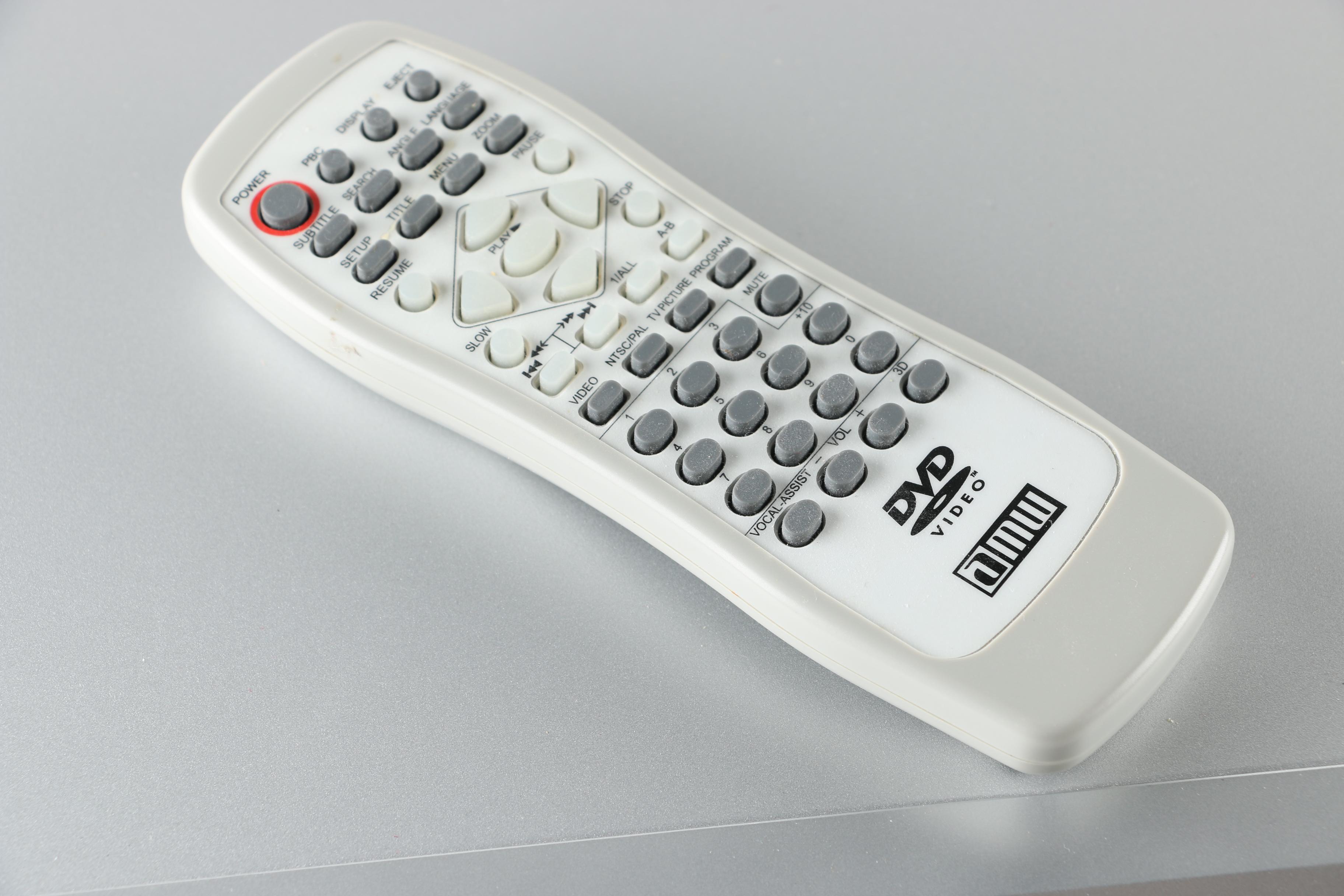 AMW DVD Player and Remote Control