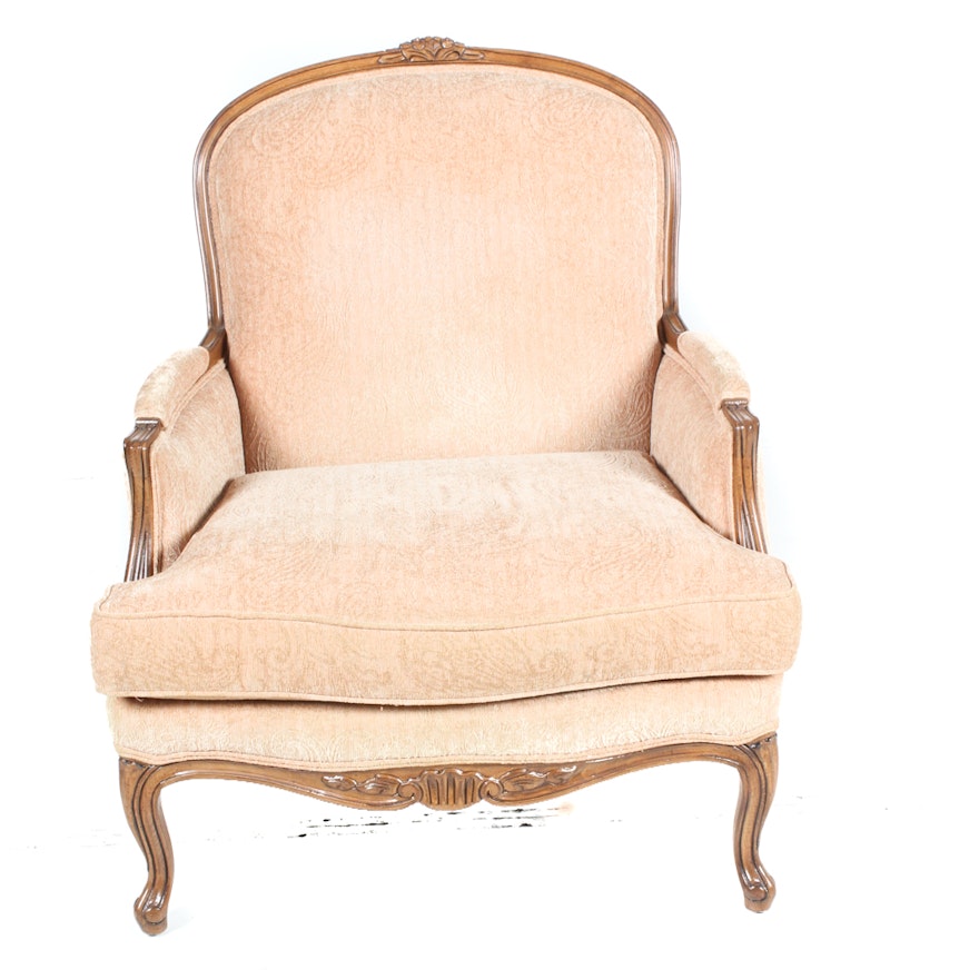 Vintage Ethan Allen Upholstered Armchair