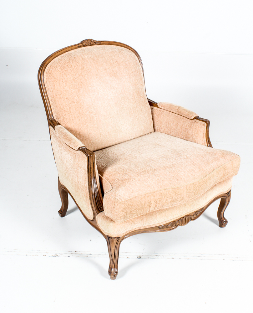 Vintage Ethan Allen Upholstered Armchair