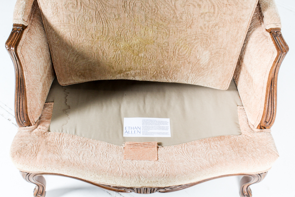 Vintage Ethan Allen Upholstered Armchair