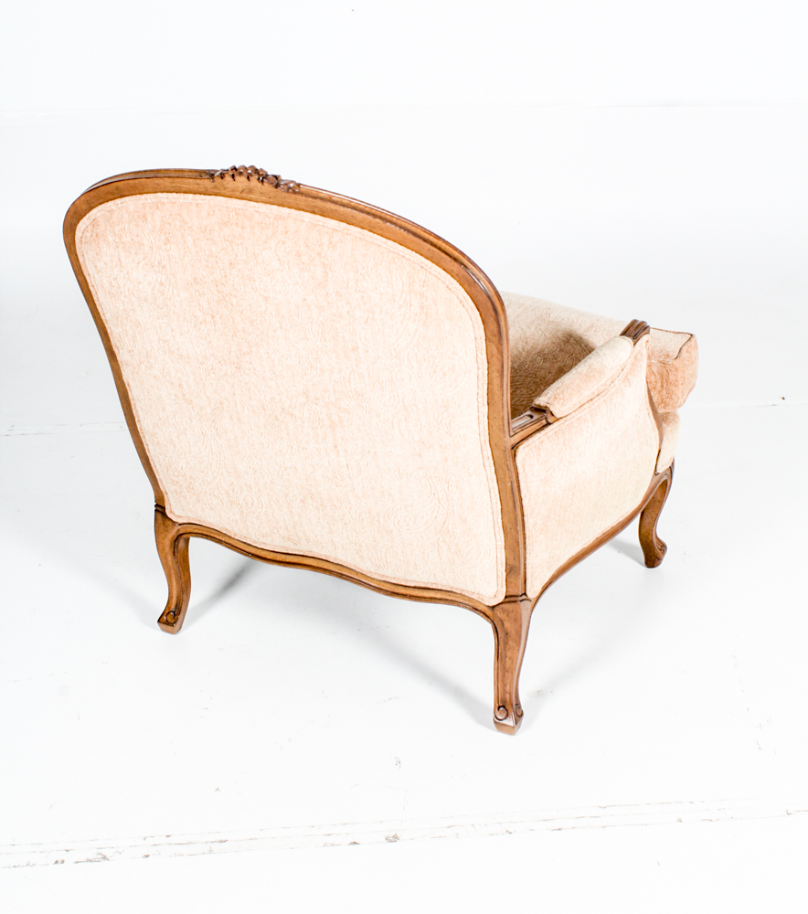 Vintage Ethan Allen Upholstered Armchair