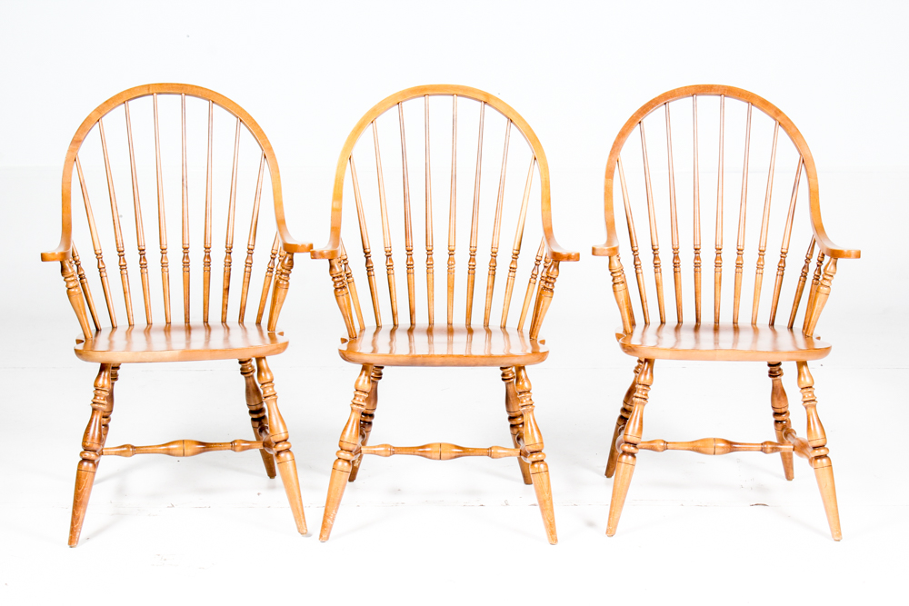 Ethan Allen Windsor Style Armchairs