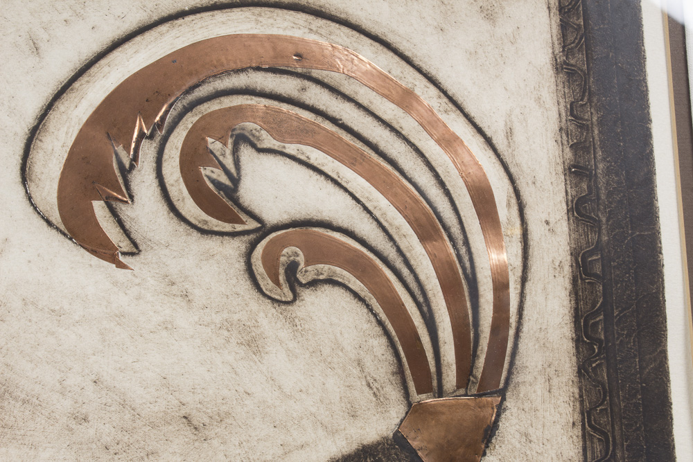 Marie Berger Limited Edition Mixed Media on Paper "Le Belle Oiseau"