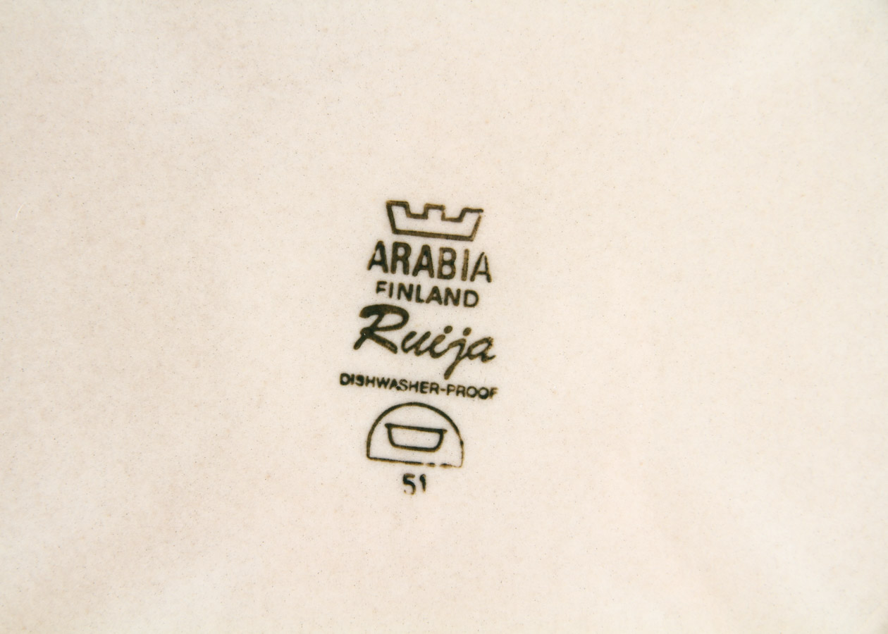 Vintage Arabia Finland "Ruija" Stoneware