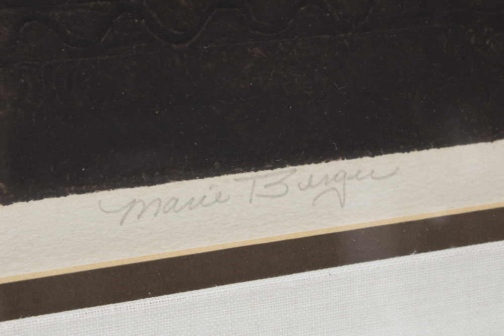 Marie Berger Limited Edition Mixed Media on Paper "Le Belle Oiseau"