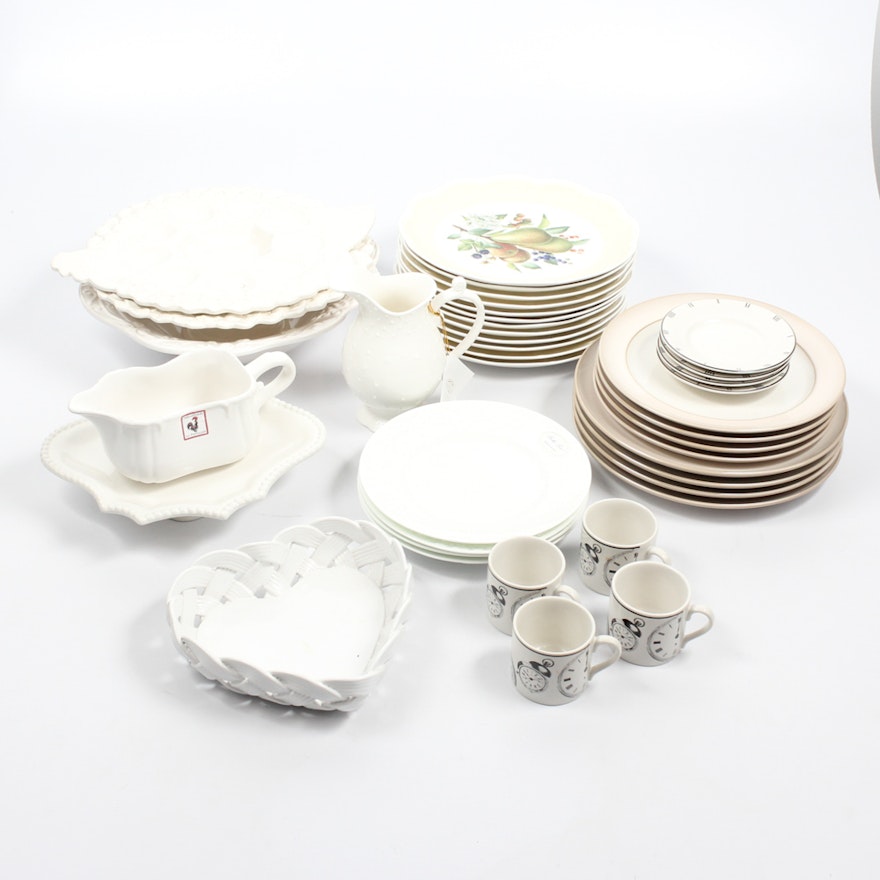 White China Collection Featuring Lenox