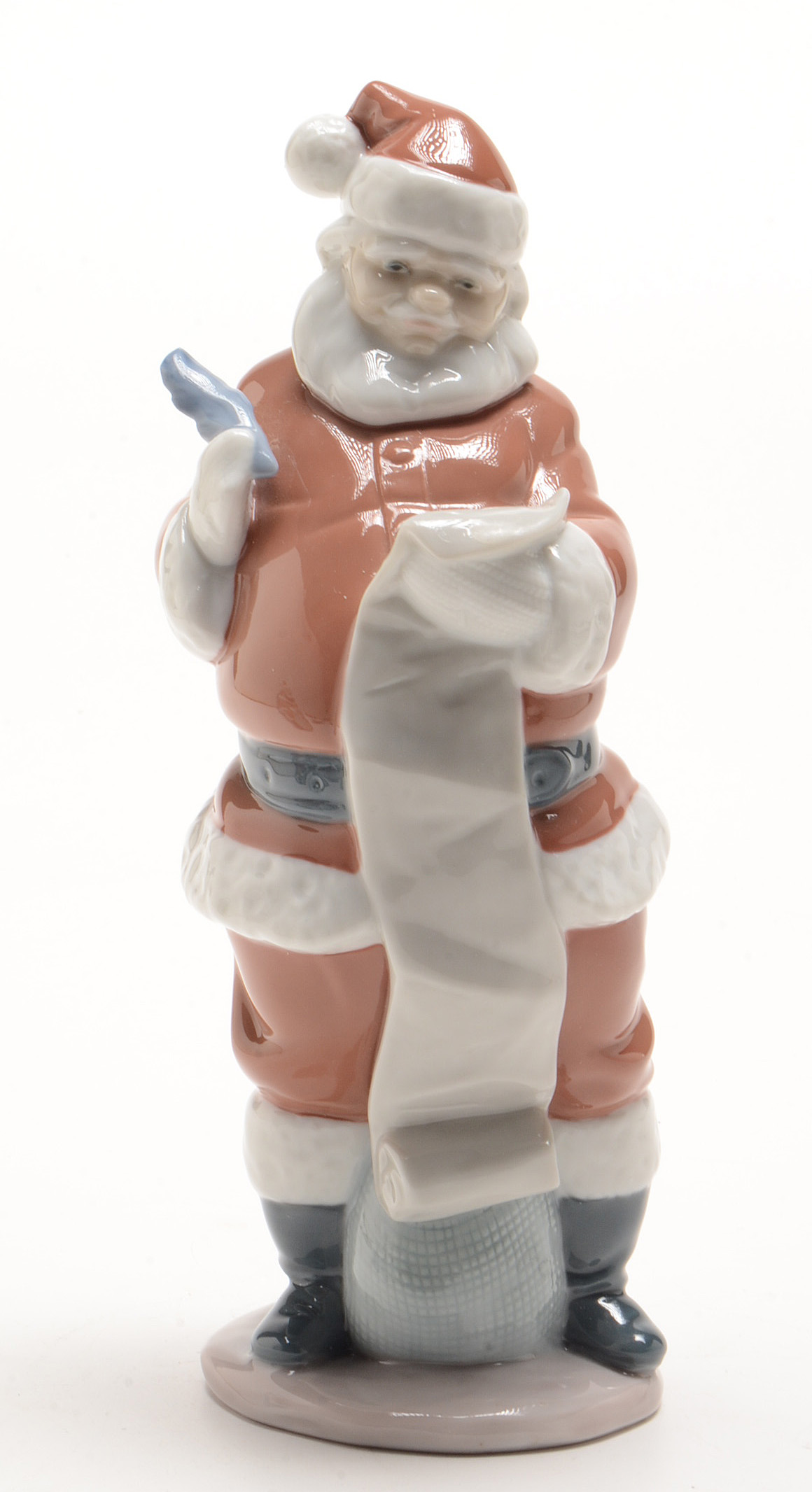 Lladro "A Gift From Santa" and "Santa's List" Figurines