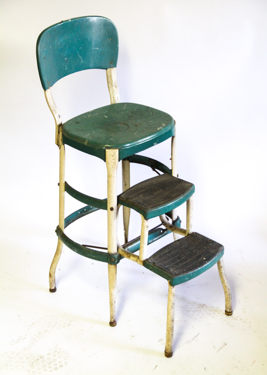 Pair of Vintage Metal Stools