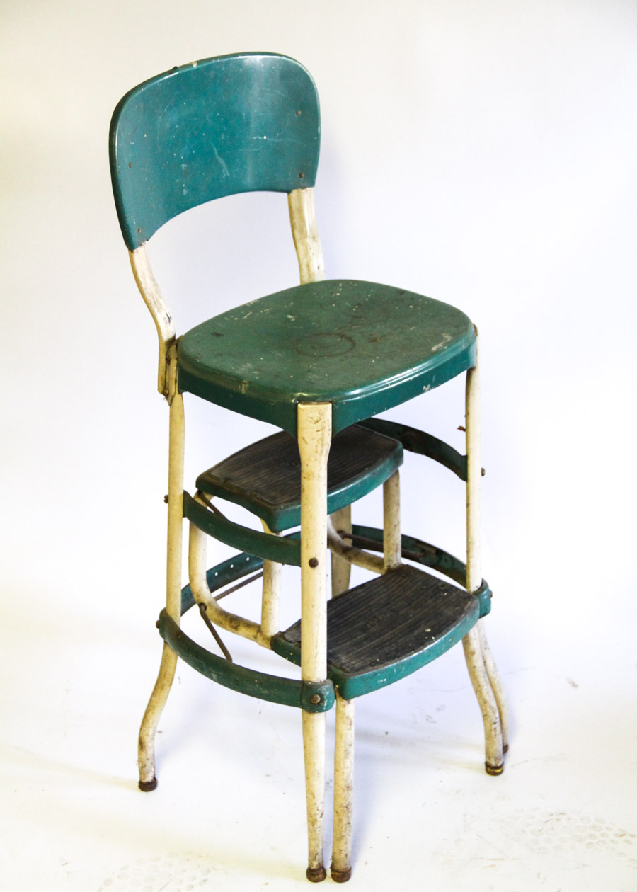 Pair of Vintage Metal Stools