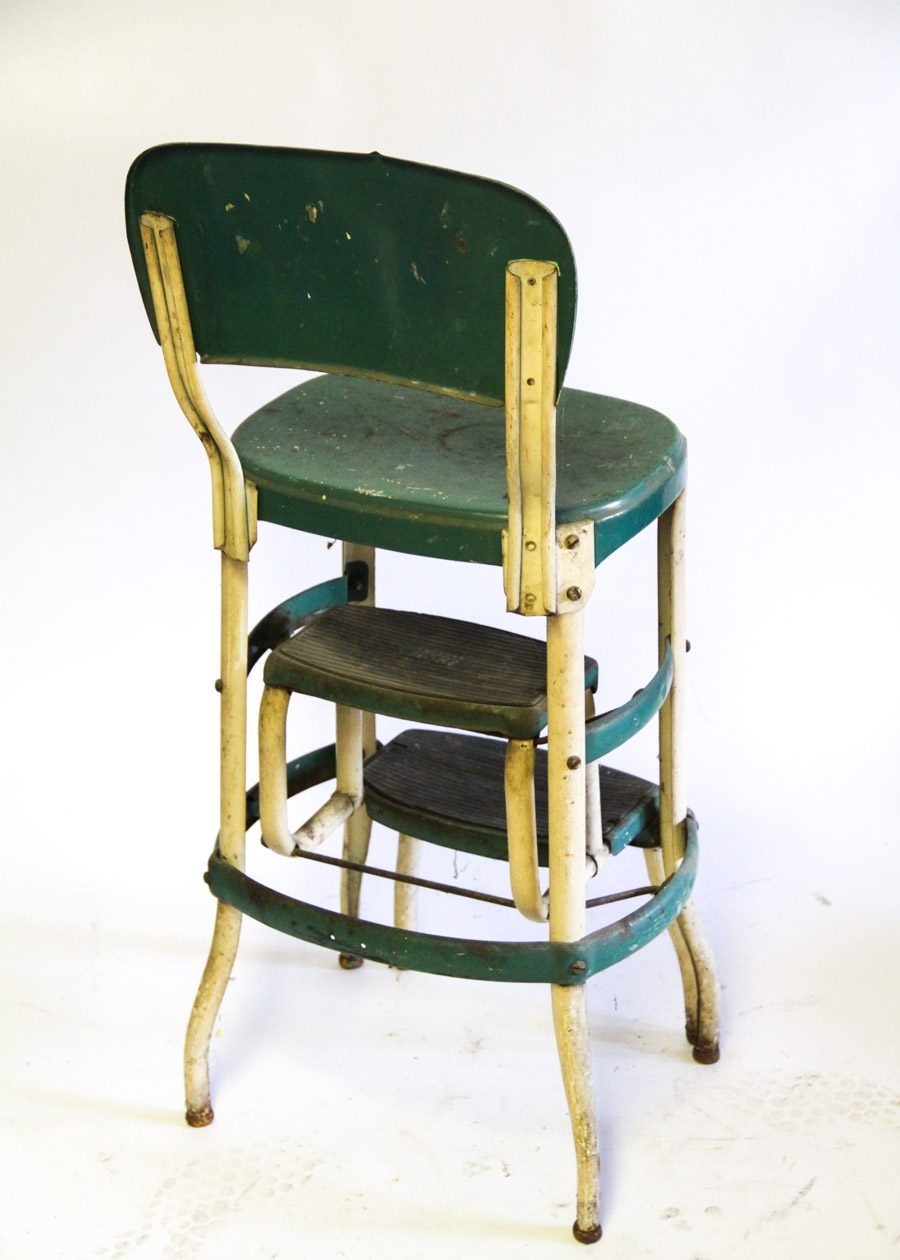 Pair of Vintage Metal Stools