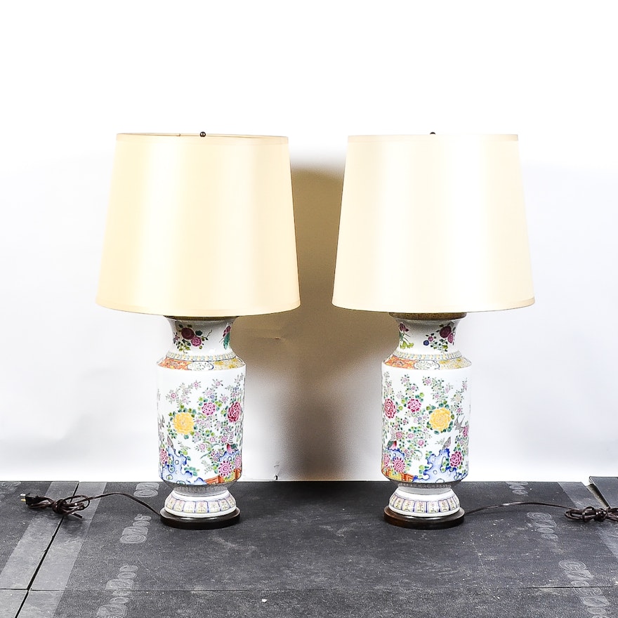 Pair of Chinese Inspired Table Lamps