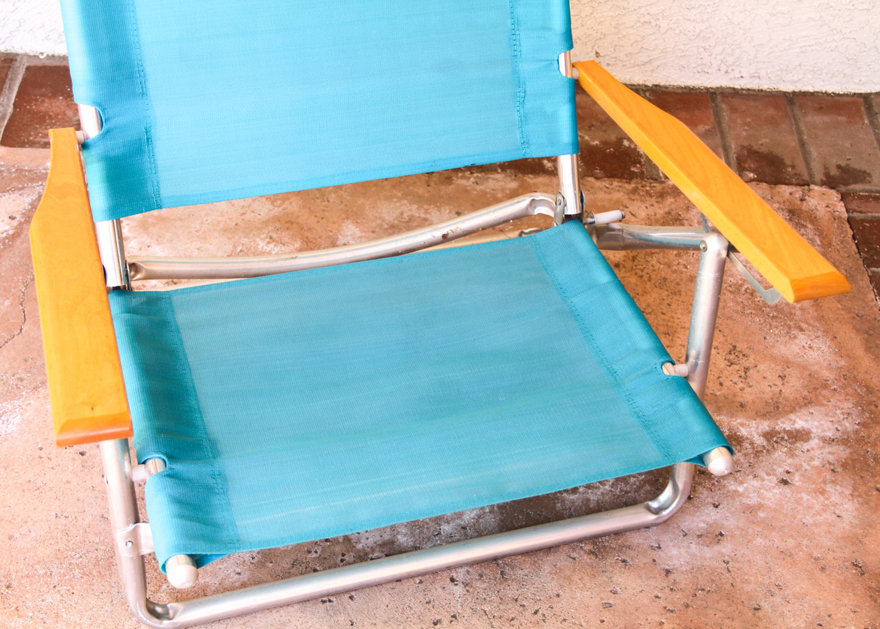Pair of Vintage Wooden Beach Chairs