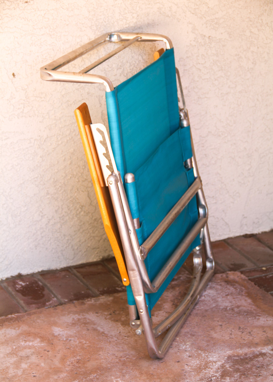 Pair of Vintage Wooden Beach Chairs