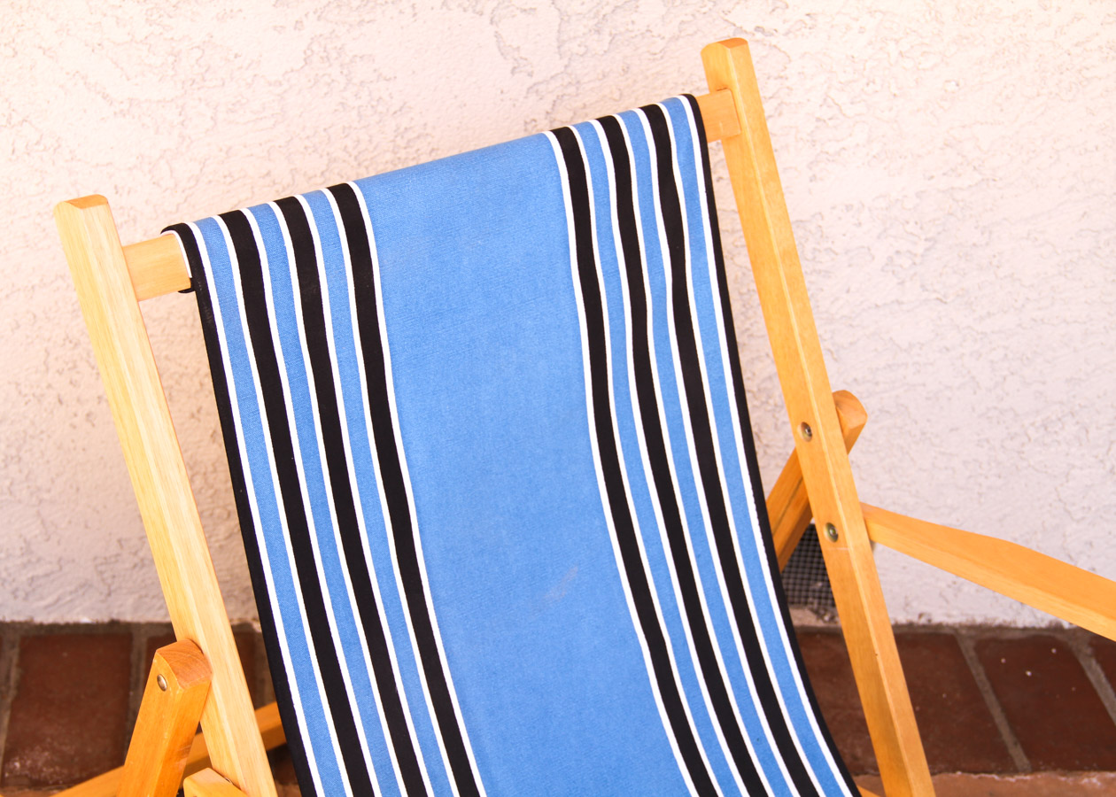 Pair of Vintage Wooden Beach Chairs