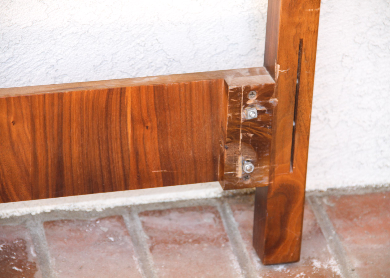 Danish Modern Wooden Twin Headboard