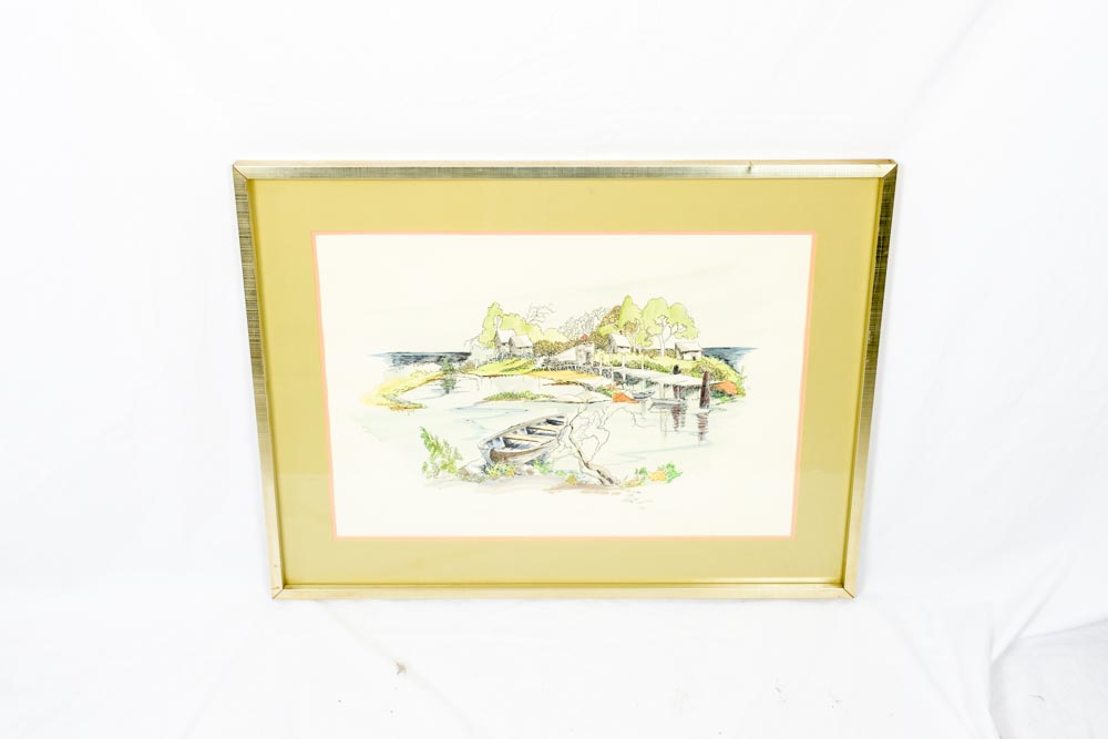 Framed Print of"The Cove" 33/200 M.Cole