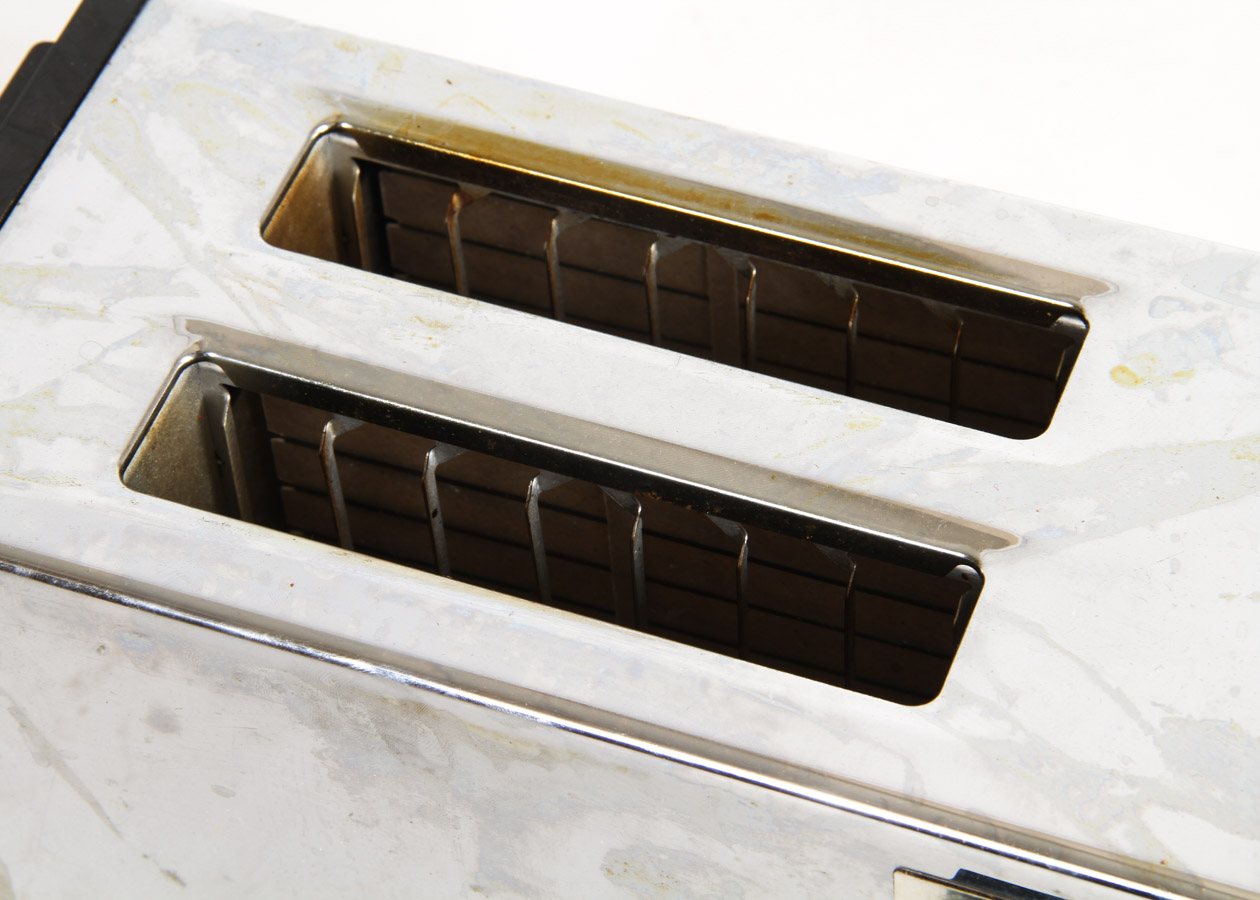 Vintage Chrome Toaster and Iron