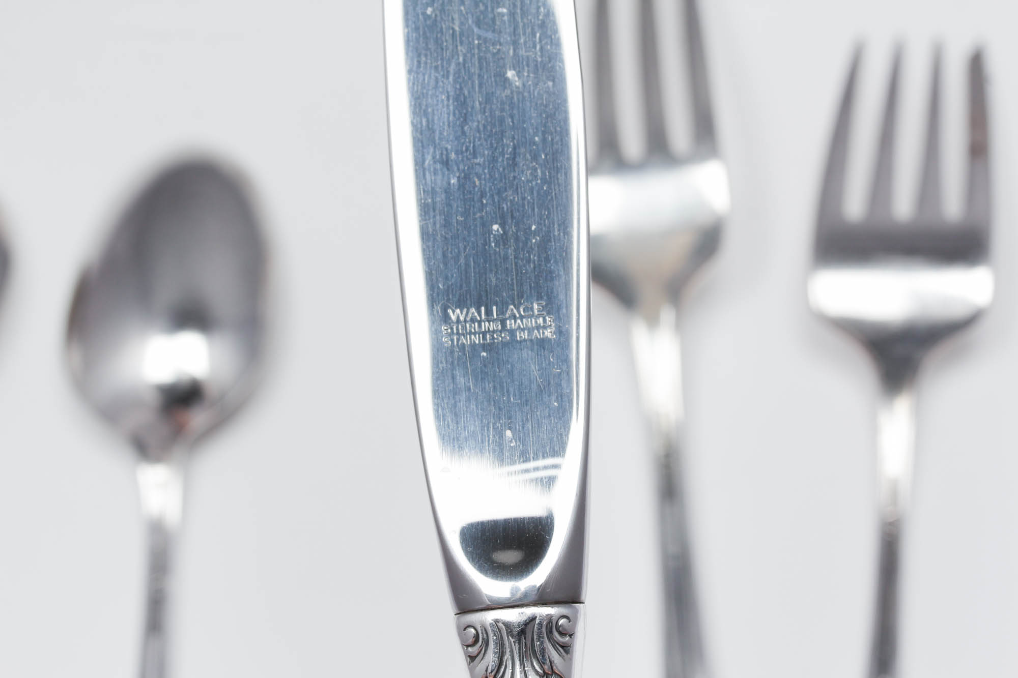 Wallace Sterling Silver "Rose Point" Flatware