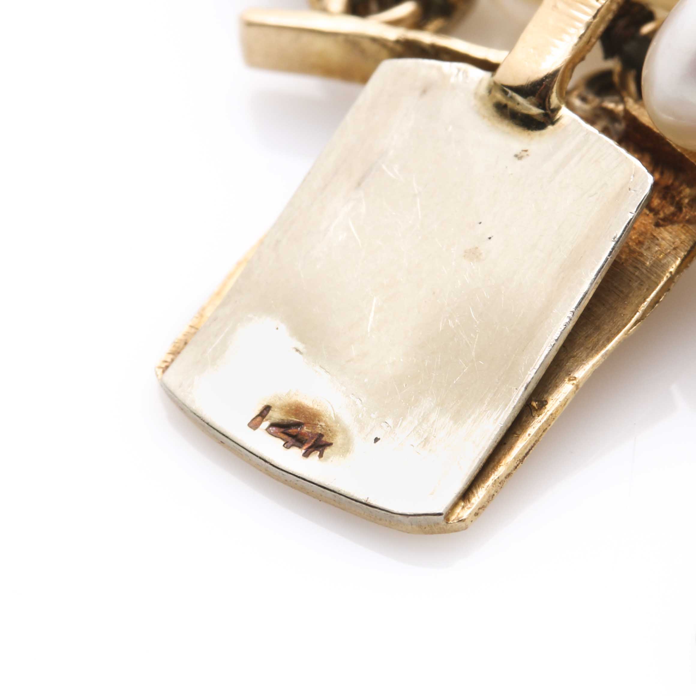 14K Yellow Gold and Pearl Scrap