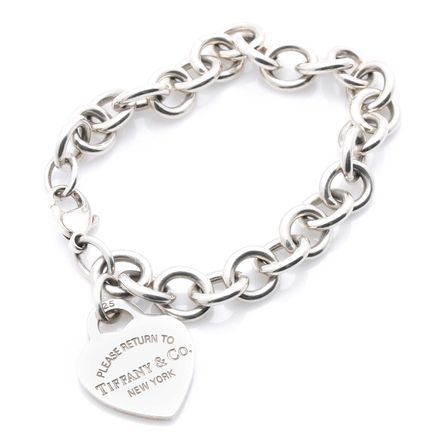 Tiffany & Co. Sterling Silver Heart Bracelet