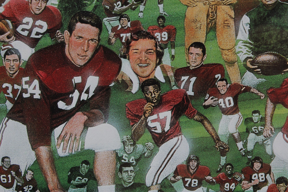 Paul Miller Framed Offset Lithograph "The 'Bama Legend"