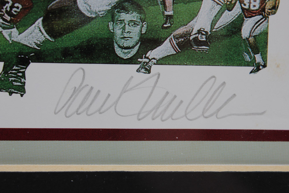 Paul Miller Framed Offset Lithograph "The 'Bama Legend"