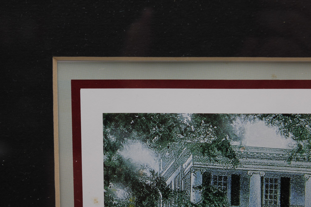 Paul Miller Framed Offset Lithograph "The 'Bama Legend"