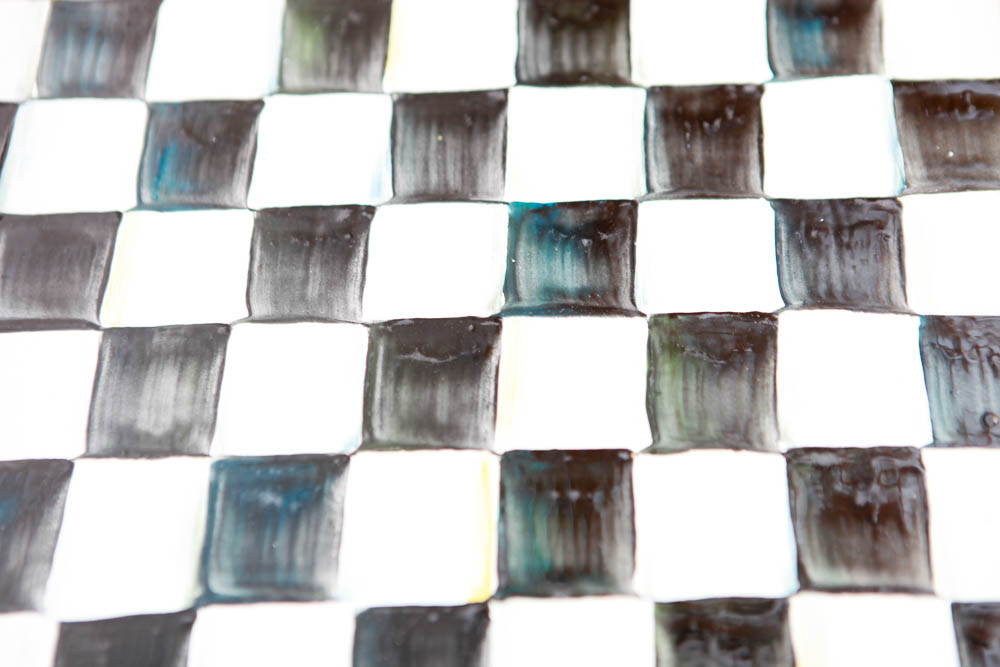 MacKenzie-Childs "Campaign" Rattan Bar Cart