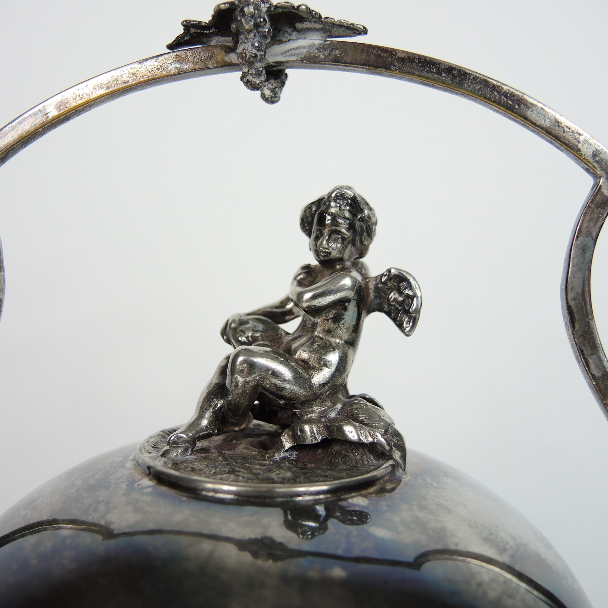 Antique Wilcox Silver Plate Co. Butter Dish, Repoussé Serving Tray and More