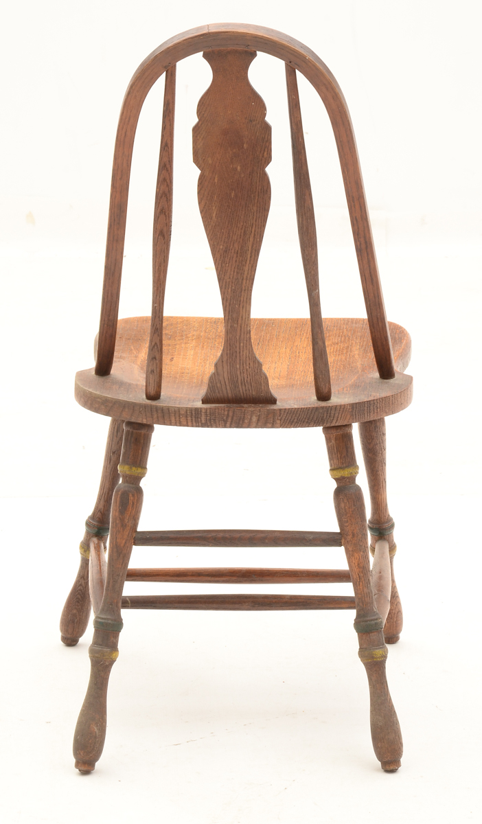 Hoosier Oak Table and Four Chairs