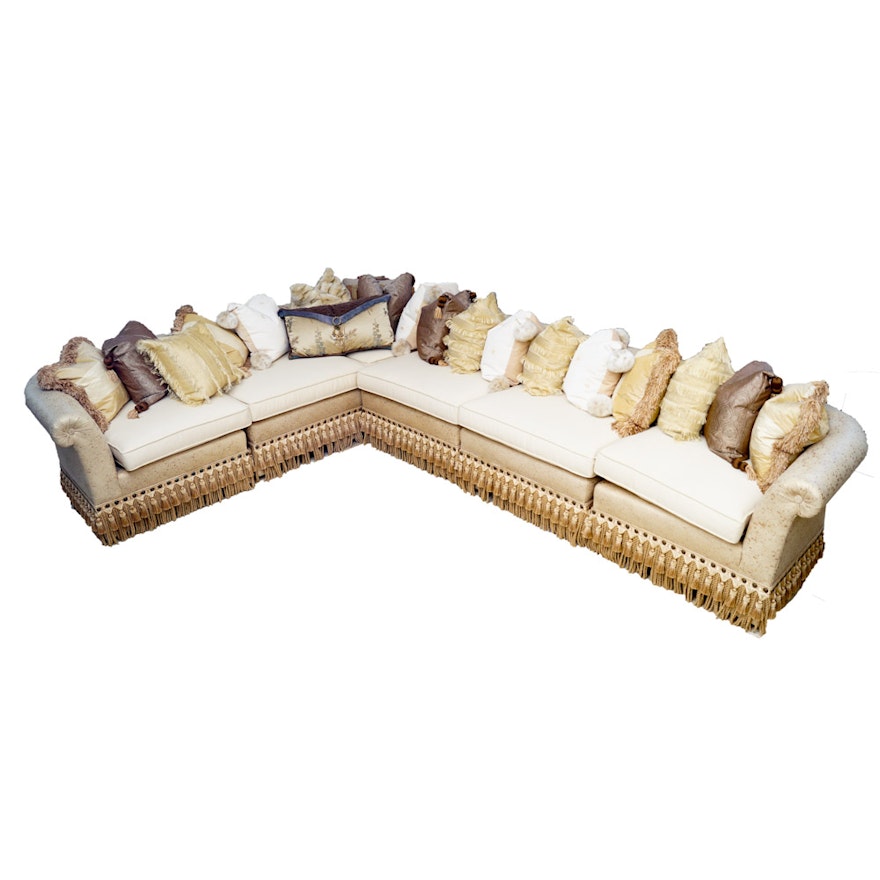 Fringed Sectional Sofa