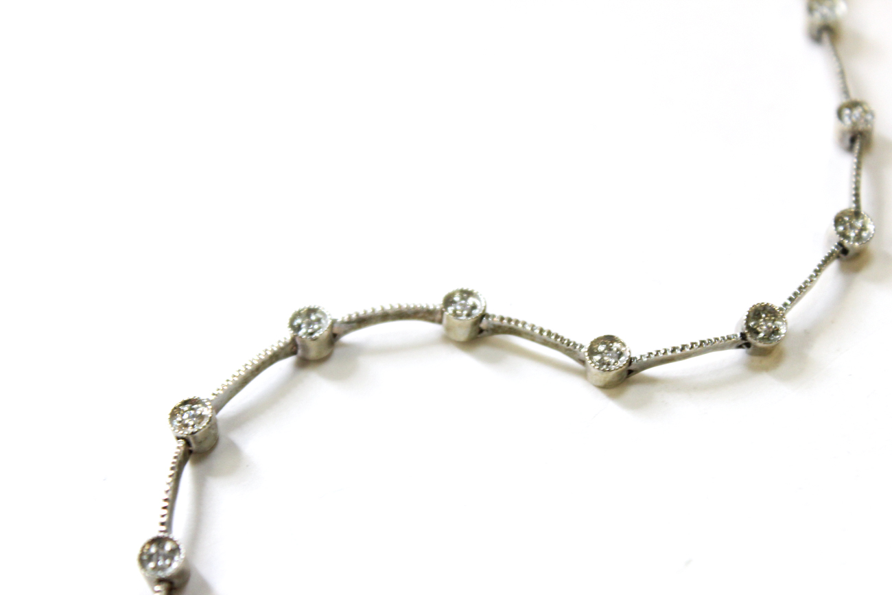 Sterling Silver And Cubic Zirconia Bracelet