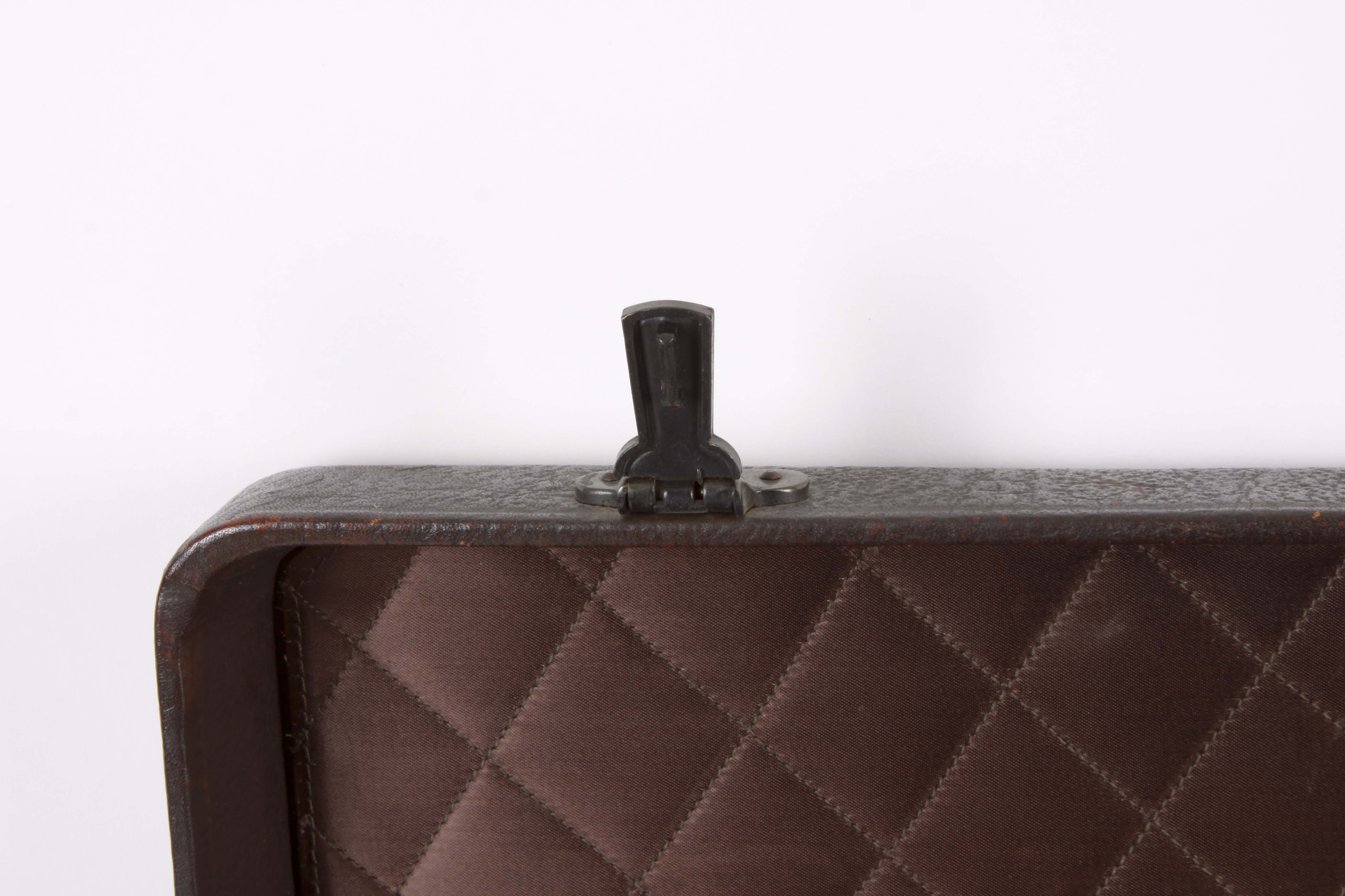 Vintage Suitcase and Tie Assortment