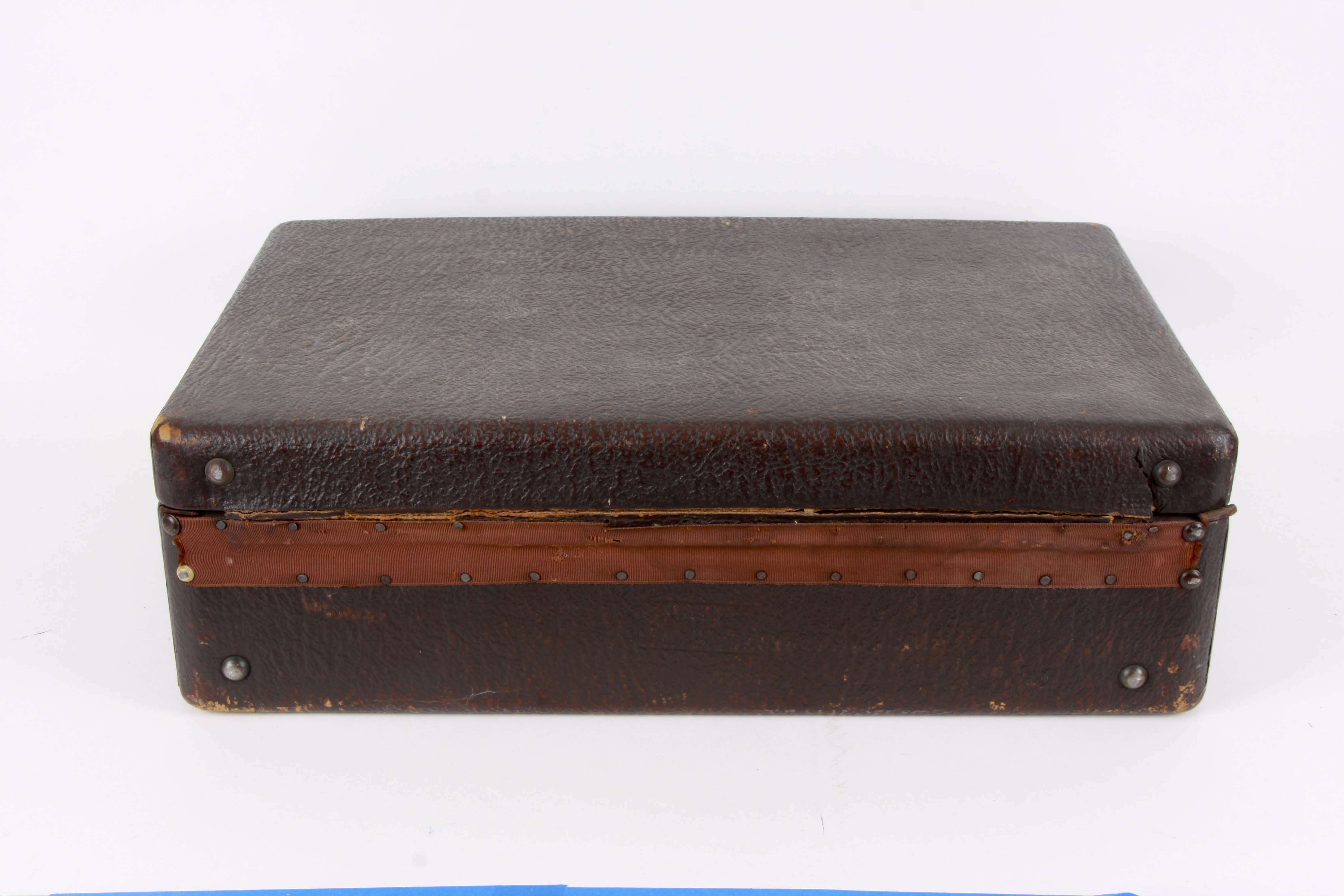 Vintage Suitcase and Tie Assortment